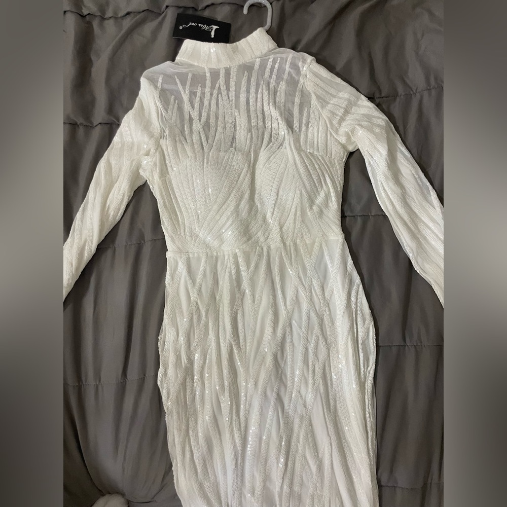 Mermaid white dress